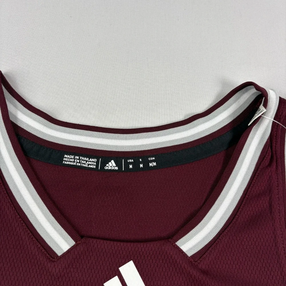 Mississippi State Bulldogs Jersey Mens M Red Adidas Basketball Swingman NCAA NEW